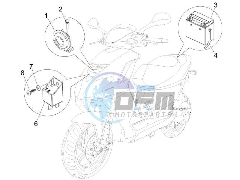 Remote control switches - Battery - Horn