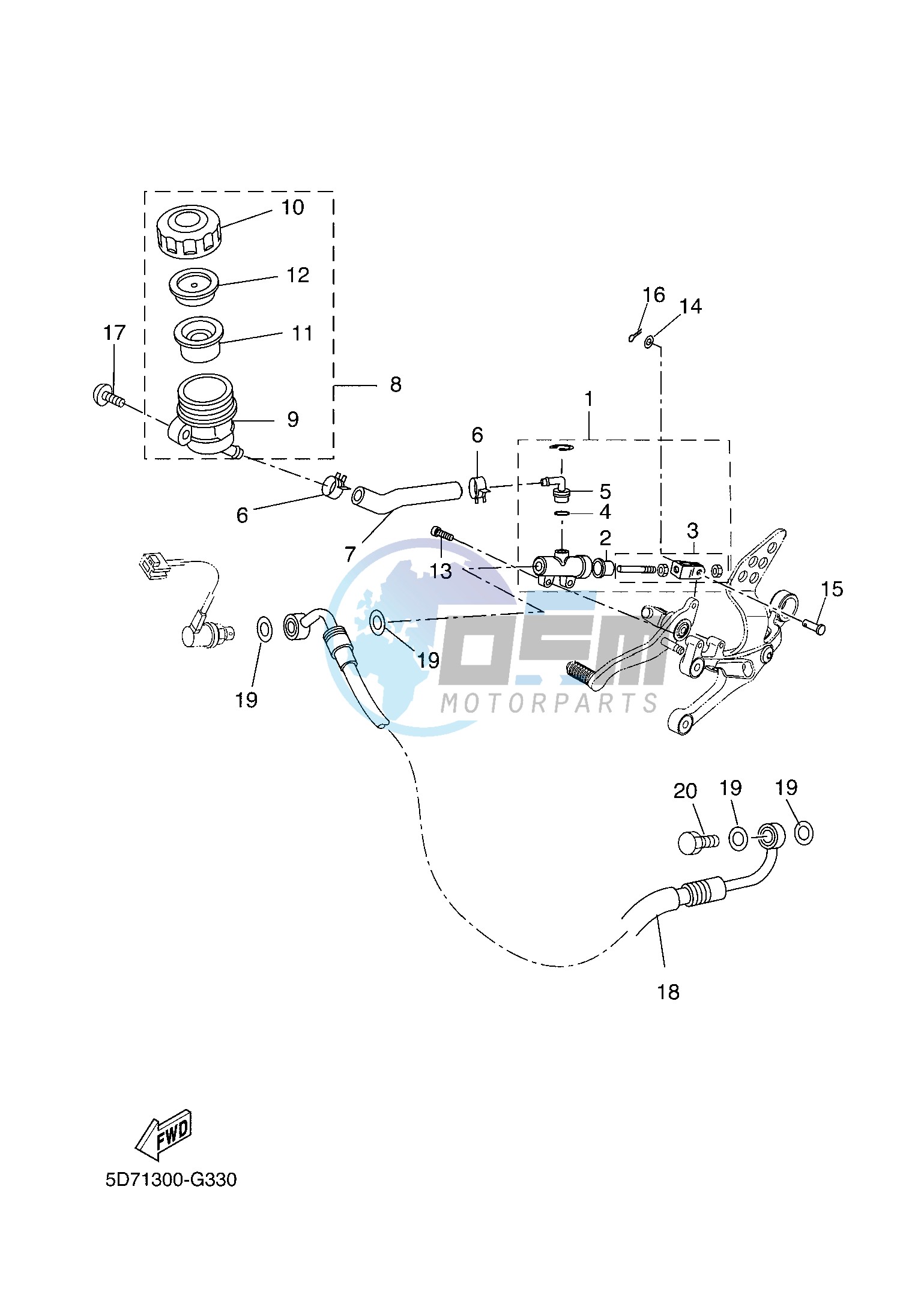 REAR MASTER CYLINDER