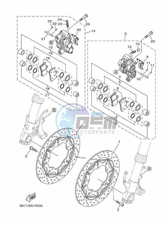 FRONT BRAKE CALIPER