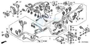 CB600FA39 Spain - (SP / ABS ST 25K) drawing WIRE HARNESS