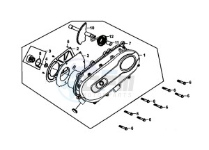 ALLO 50 (25 KM/H) (AJ05WA-NL) (L8-M0) drawing L. CRANK CASE COVER / ALLO 50 (25 KM/H) (AJ05WA-NL) (L8-M0)