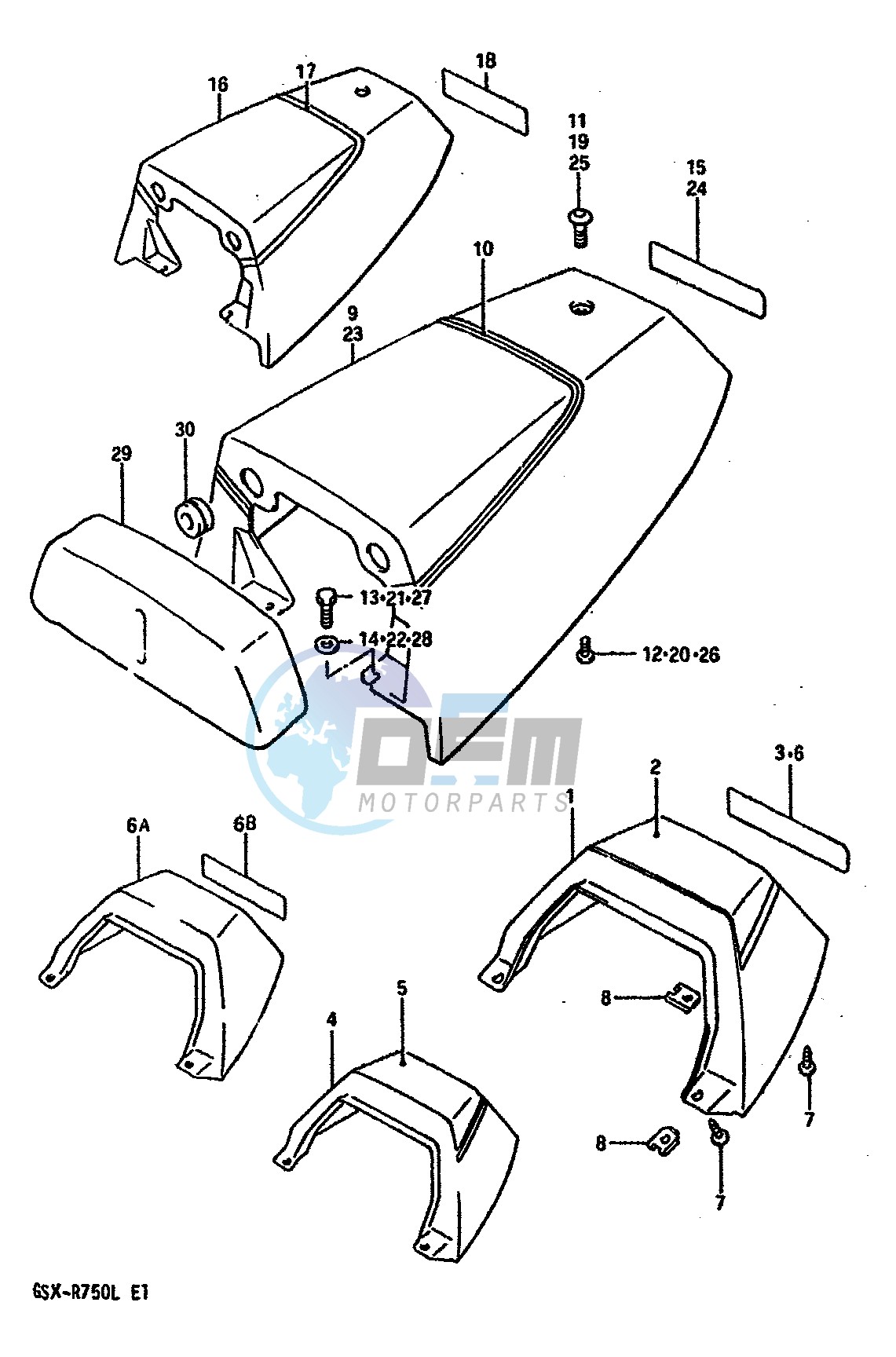 SEAT TAIL COVER (MODEL J)