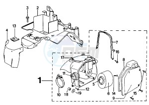 SV GEO - 125 cc drawing REAR FENDER