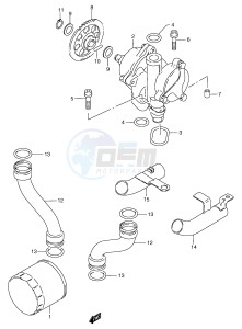 GSF1200 (E2) Bandit drawing OIL PUMP