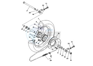 YZ N-LW 80 drawing REAR WHEEL