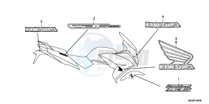 CBF1000FC CBF1000F E drawing MARK