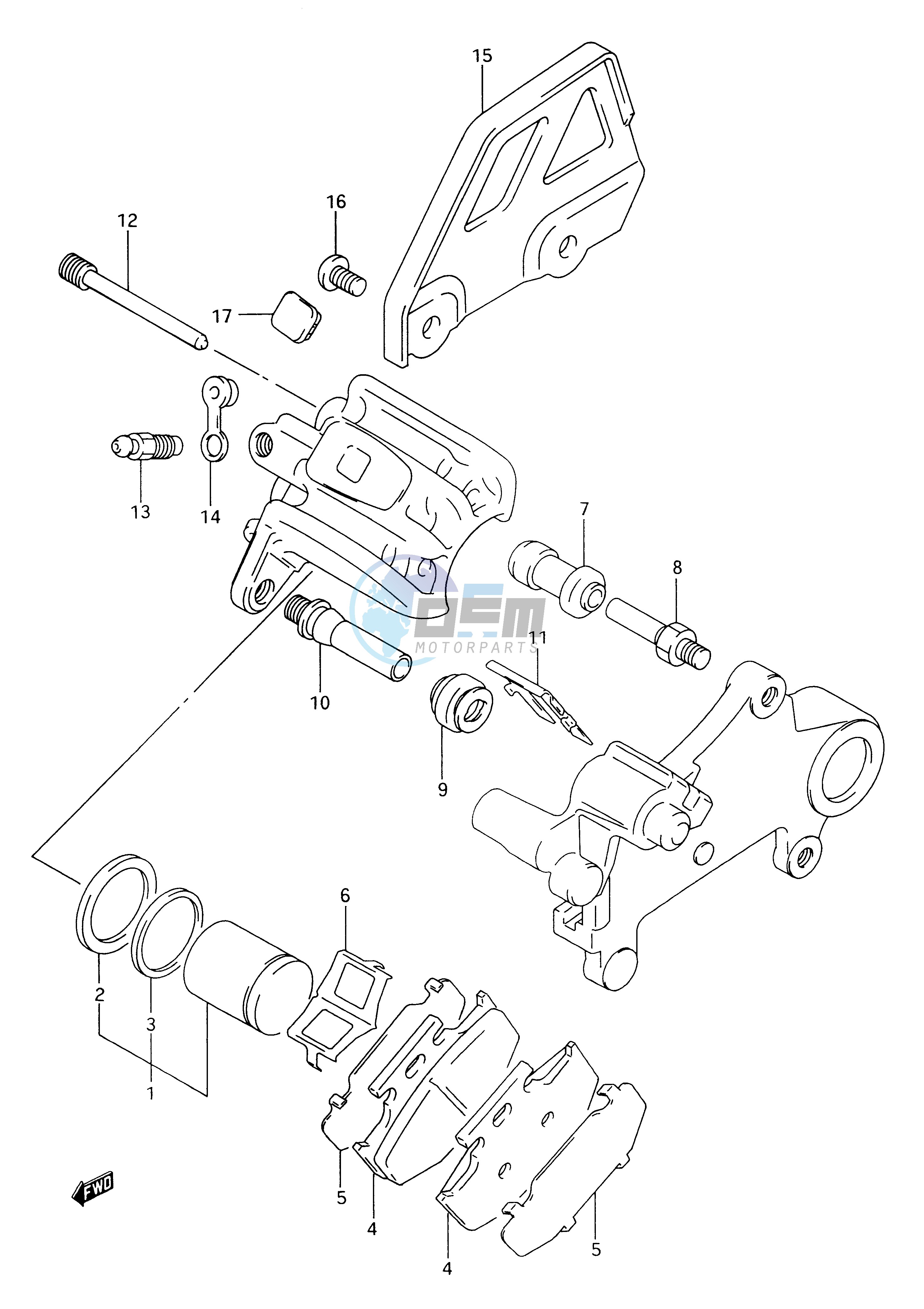 REAR CALIPER (MODEL R)