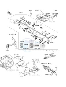 ZR 1000 B [Z1000] (7F-8F) 0B8F drawing CHASSIS ELECTRICAL EQUIPMENT