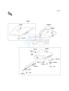 ZX 600 M [NINJA ZX-6RR] (M1) [NINJA ZX-6RR] drawing SEAT