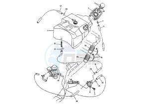 YP MAJESTY 150 drawing FUEL TANK