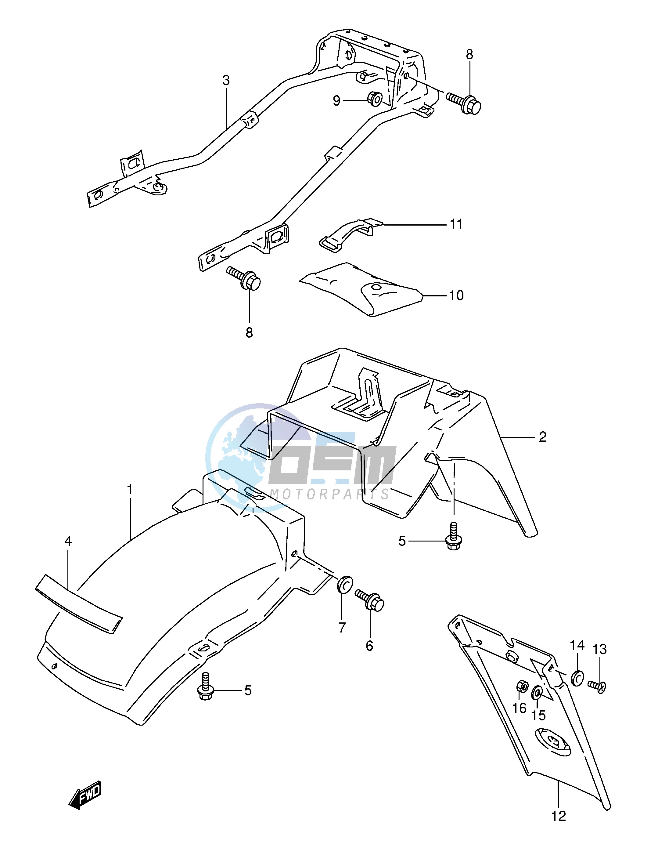 REAR FENDER (MODEL T)