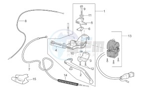 MX 125 supermotard drawing LH Controls