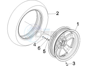 GTV 300 4T 4V ie Touring (NAFTA, APAC) (CN, USA) drawing Front wheel