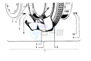 FL2 HP 50 drawing Wheels