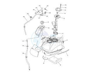 XP T-MAX SV 500 drawing FUEL TANK