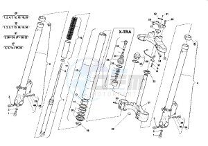 X-TRA RAPTOR 1000 drawing FRONT FORK