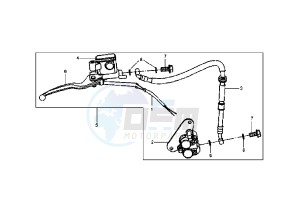 JET EURO X EU2 - 50 cc drawing FRONT BRAKE SYSTEM