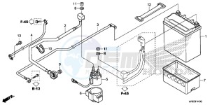 TRX500FA6H Europe Direct - (ED) drawing BATTERY