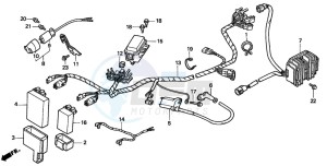 TRX300 FOURTRAX 300 drawing WIRE HARNESS