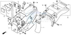 XRV750 AFRICA TWIN drawing REAR FENDER