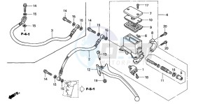 NSS250 JAZZ drawing REAR BRAKE MASTER