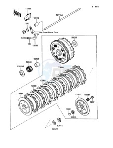 VN750 A [VULCAN 750] (A6-A9) [VULCAN 750] drawing CLUTCH