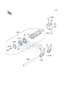 VN1600 MEAN STREAK VN1600B7F GB XX (EU ME A(FRICA) drawing Gear Change Drum/Shift Fork(s)