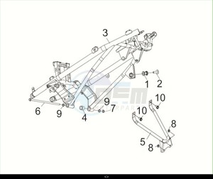 MAXSYM TL 508 (TL50W2-EU) (M2) drawing FRAME BODY COMP.(2) / MAXSYM TL 508 (TL50W2-EU) (M2)