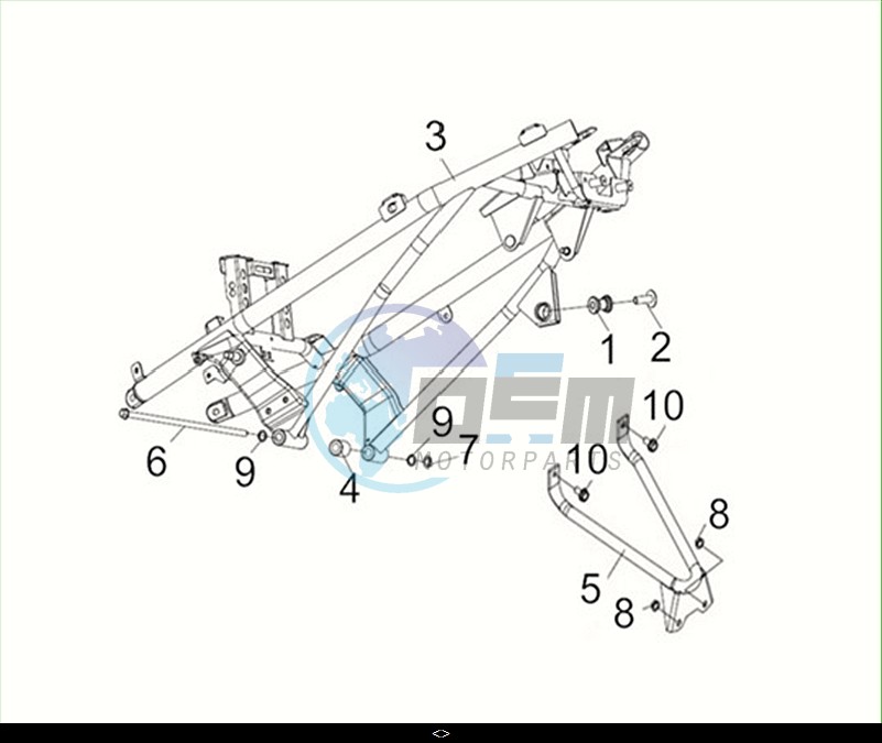 FRAME BODY COMP.(2) / MAXSYM TL 508 (TL50W2-EU) (M2)