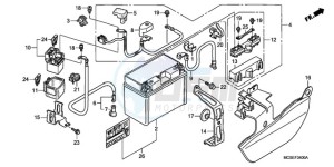 ST1300A9 ED / ABS MME drawing BATTERY