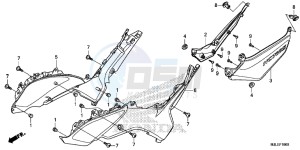 NC750SAF NC750S 4ED - (4ED) drawing SIDE COVER