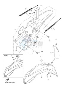 YZ250FX (B29C B29D B29E B29E B29F) drawing FENDER