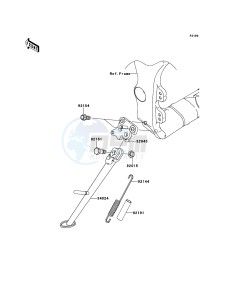 NINJA_ZX-10R ZX1000JEF FR XX (EU ME A(FRICA) drawing Stand(s)