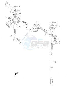 DF 115 drawing Clutch Shaft (S/N 373696 to 681517)