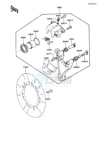 KZ 750 N [SPECTRE] (N1-N2) [SPECTRE] drawing REAR BRAKE