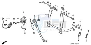 VFR800A9 Ireland - (EK / ABS MME TWO) drawing STAND