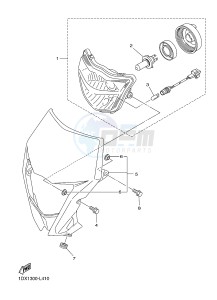 WR450F (1DX1 1DX2) drawing HEADLIGHT