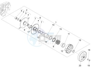 Fly 150 4T 3V ie (APAC) drawing Driven pulley