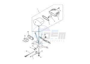 XVS DRAG STAR 125 drawing TAILLIGHT