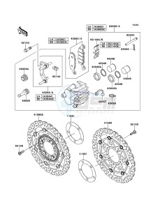 VERSYS KLE650B8F GB XX (EU ME A(FRICA) drawing Front Brake