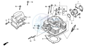 TRX350TM RANCHER drawing CYLINDER HEAD