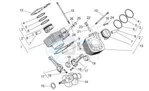 Griso S.E. 1200 8V USA-CND drawing Drive shaft - Cylinder