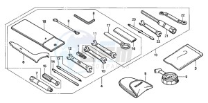 CB600F2 CB600S drawing TOOLS