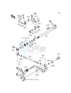 NINJA ZX-10R ZX1000JFF FR XX (EU ME A(FRICA) drawing Gear Change Mechanism