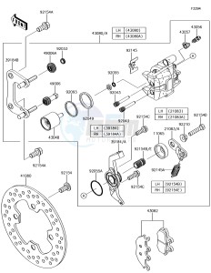 MULE PRO-DX KAF1000EJF EU drawing Rear Brake