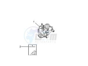 PX 125 30 Anni drawing Carburettor  assembly - Union pipe