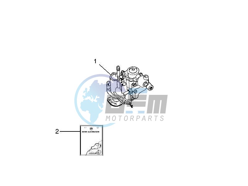 Carburettor  assembly - Union pipe