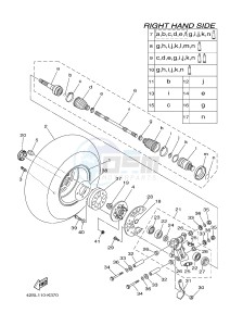 YXR700F YXR7FSPD RHINO 700 SPORTS EDITION (1RBM 1RBN 1RBP) drawing REAR WHEEL 2