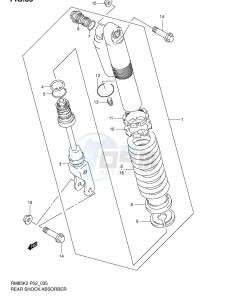 RM85 (P2) drawing REAR SHOCK ABSORBER