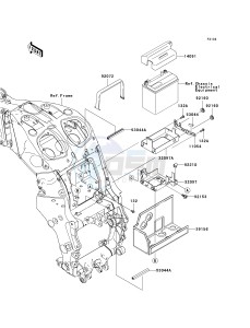 ZX 1400 A [NINJA ZX-14] (A6F-A7FA) A6F drawing BATTERY CASE